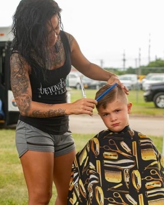 Wendy Lovette, owner and barber at Beyond Faded
